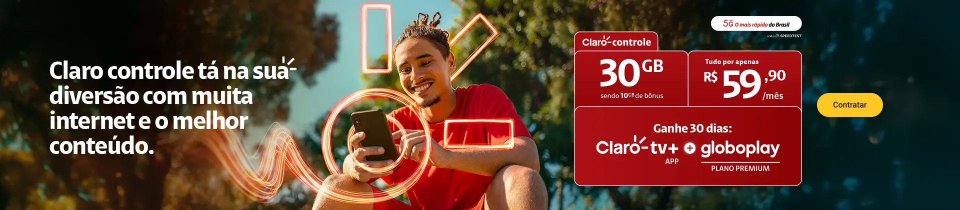 imagem ilustrativa Claro Controle