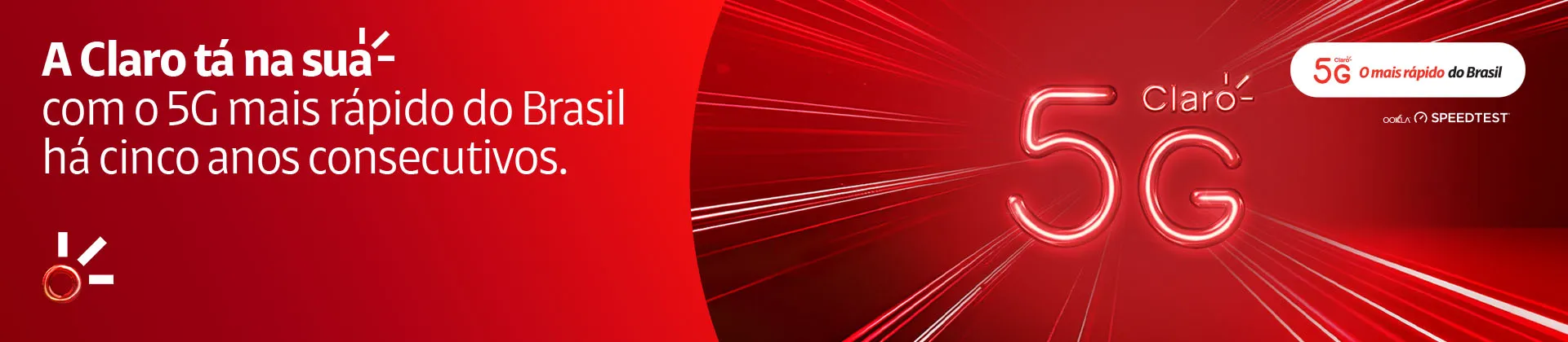 Claro 5G, o mais rápido do Brasil e agora também da América Latina de acordo com o Speedtest.