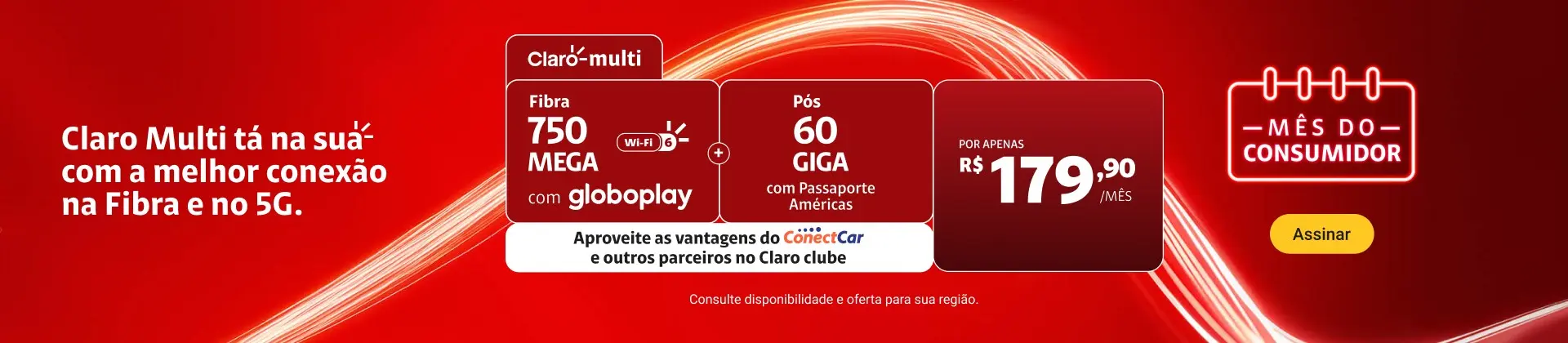 Oferta Claro Multi Fibra + Pós