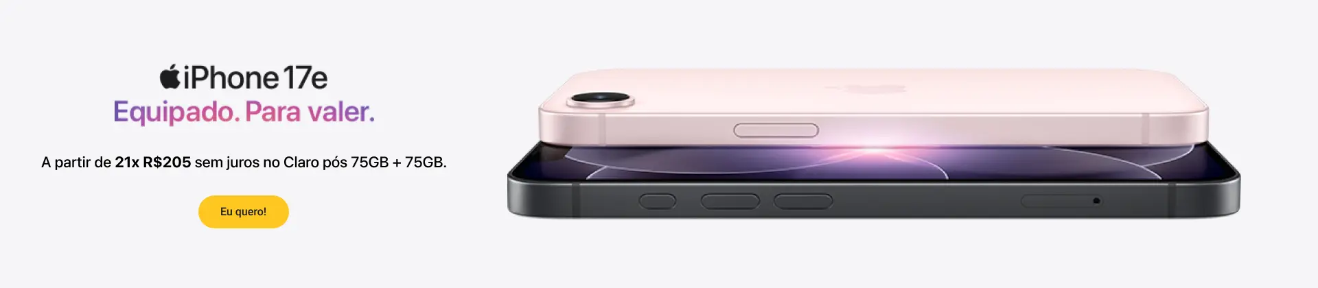 Pré venda iPhone 17e