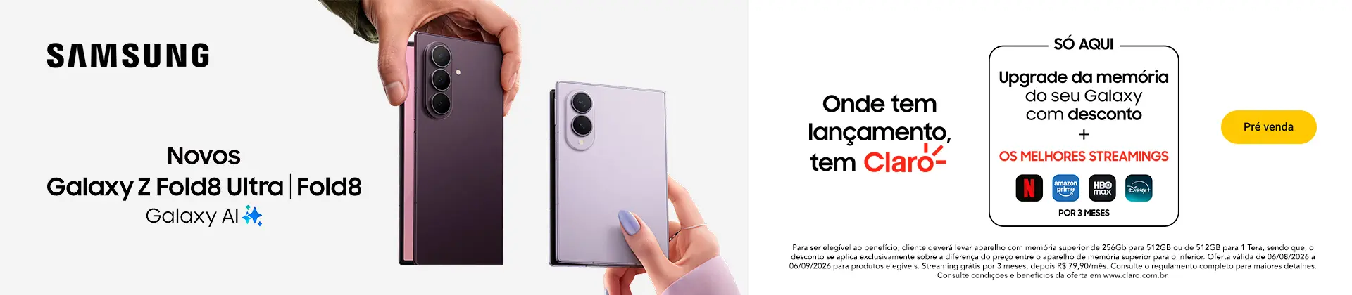 Pré Venda Galaxy Z Fold 8